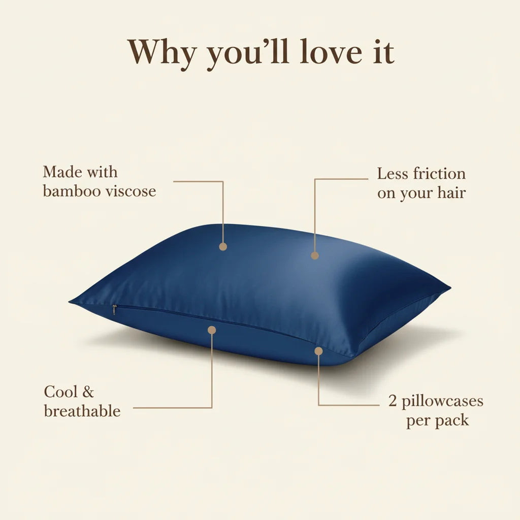 100% Bamboo Fiber Pillowcase