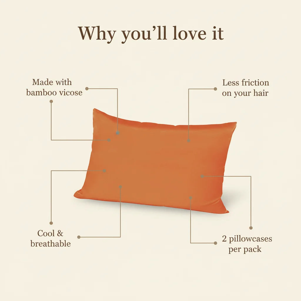 100% Bamboo Fiber Pillowcase
