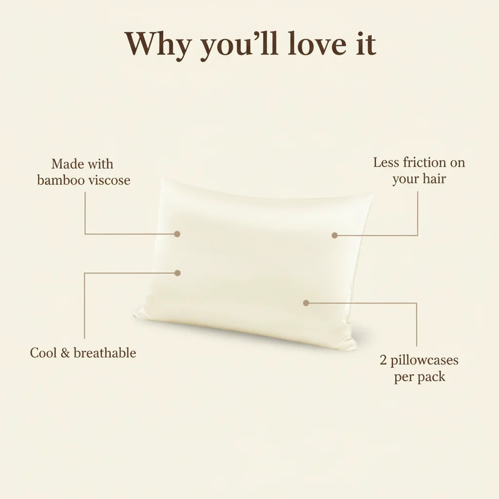 100% Bamboo Fiber Pillowcase