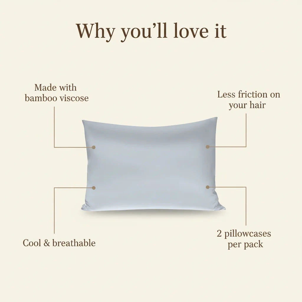 100% Bamboo Fiber Pillowcase