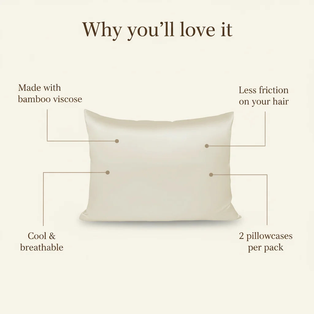 100% Bamboo Fiber Pillowcase